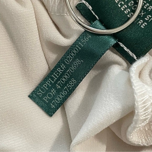 Lauren Ralph Lauren Black and Ivory Side Ruched Sheath Dress Size 10 - Picture 5 of 8